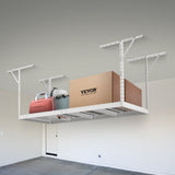 VEVOR Overhead Garage Storage Rack, 91.44x243.84cm Garage Ceiling Storage Racks, Heavy Duty Adjustable Cold Rolled Steel Racks for Garage Storage, Organization, 272.16kg Load Capacity, 22''-40
