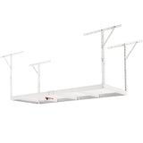 VEVOR Overhead Garage Storage Rack, 91.44x243.84cm Garage Ceiling Storage Racks, Heavy Duty Adjustable Cold Rolled Steel Racks for Garage Storage, Organization, 272.16kg Load Capacity, 22''-40