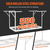 VEVOR Overhead Adjustable Garage Storage Rack 36x72in Ceiling Rack 550lbs White