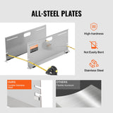 VEVOR Wheel Alignment Tool, 2-Pack Alignment Tool Toe Plates, Stainless Steel Toe Angle Measurement Tool Plate, 4 Alignment Rods and Magnetic Slots,