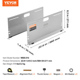 VEVOR Wheel Alignment Tool, 2-Pack Alignment Tool Toe Plates, Stainless Steel Toe Angle Measurement Tool Plate, 4 Alignment Rods and Magnetic Slots,