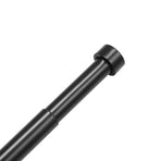 Double Rod Curtain Rods, 36-72 inches(3-6ft) Adjustable Length, Black Double Curtain Rods with Cap Finials,