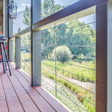 VEVOR 51Pack Cable Railing Kit 3.2mm Wheel Protector Sleeves, Bundle with Black Invisible 3.2mm Swage Tensioner and Terminal, Cable Railing Post Safeguard Covers for 0.41inch Horizontal Hole Post - Close-Up Angle