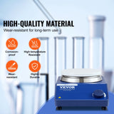 VEVOR Magnetic Stirrer Stir Plate Kit 0-1500 RPM Adjustable Speed Max 22L - Top-Down View