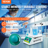 VEVOR Magnetic Stirrer Hot Plate Max 572°F/300°C Hot Plate Stirrer 0-2000 RPM - Front View
