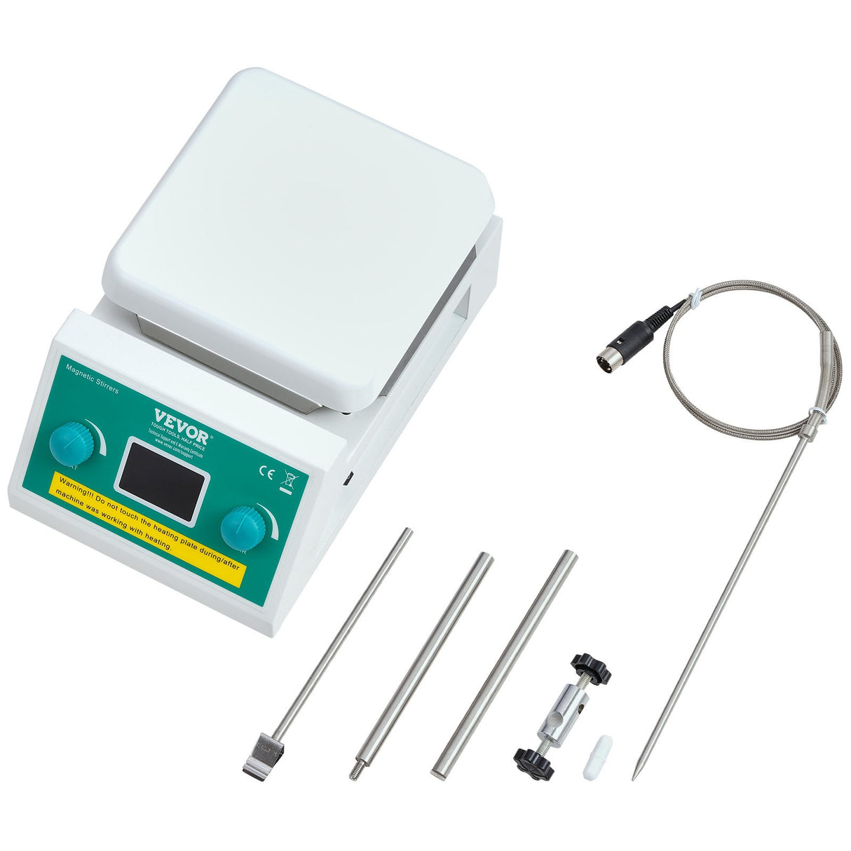 VEVOR Magnetic Stirrer Hot Plate Max 572°F/300°C Hot Plate Stirrer 0-2000 RPM