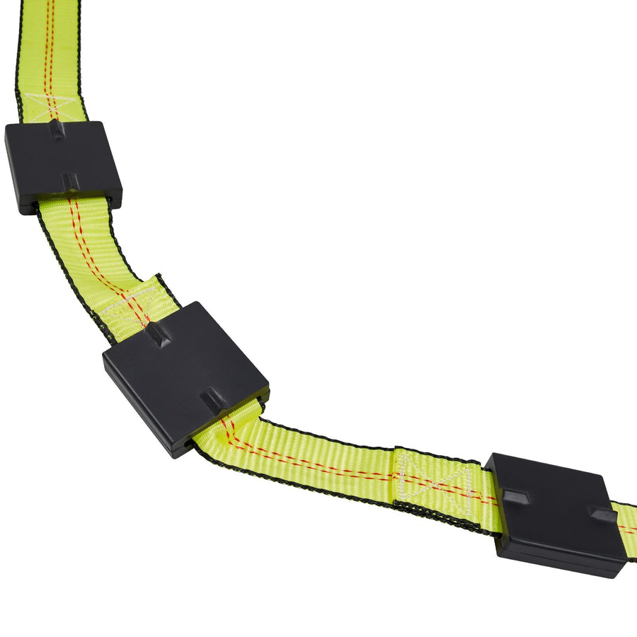 Wheel Chock Tie-Down Kit, Deck-Style Trailer Tie Down Strap, Car Tie Down Kit with J-Hook, Break Strength 4540 kg & Working Load 1512 kg Motorcycle Tie-Down System for SUVs, Trailers, Trucks