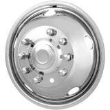 VEVOR 50cm 8 Lug Wheel Simulators, 304 Stainless Steel Wheel Simulator Kit with Mirror Polished Finish, 2 Front and 2 Rear Wheel Covers Fit for For