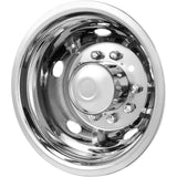 VEVOR 50cm 8 Lug Wheel Simulators, 304 Stainless Steel Wheel Simulator Kit with Mirror Polished Finish, 2 Front and 2 Rear Wheel Covers Fit for For