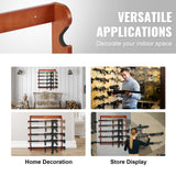 VEVOR Gun Rack, Wood Gun Rack Wall Mount, Gun Display Rack holds 5 Rifles, Shotguns, 132 lb Heavy Duty Wall Storage Display Rifle Rack with Soft