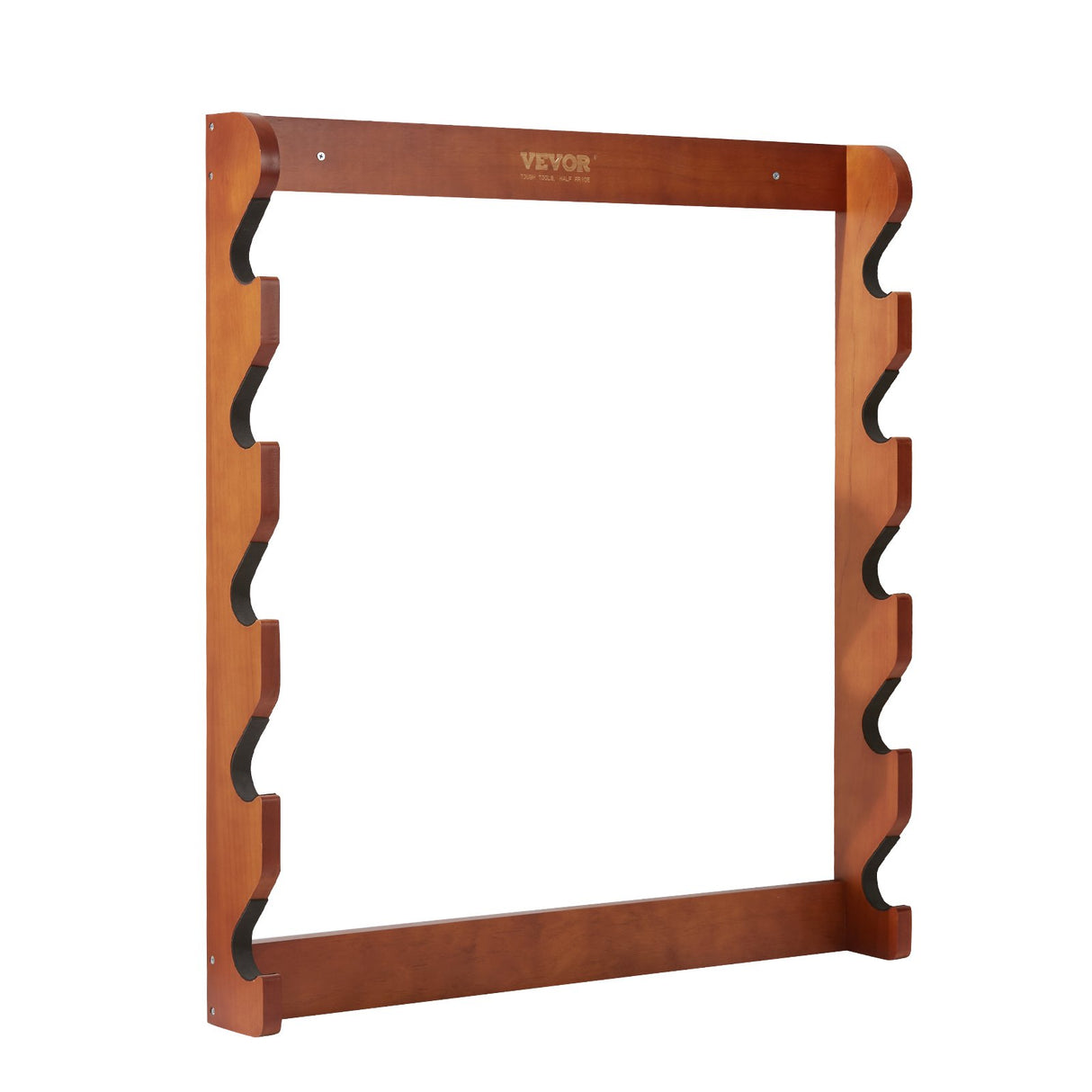 VEVOR Gun Rack, Wood Gun Rack Wall Mount, Gun Display Rack holds 5 Rifles, Shotguns, 132 lb Heavy Duty Wall Storage Display Rifle Rack with Soft