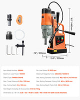 VEVOR Magnetic Drill, 1550W 1.57
