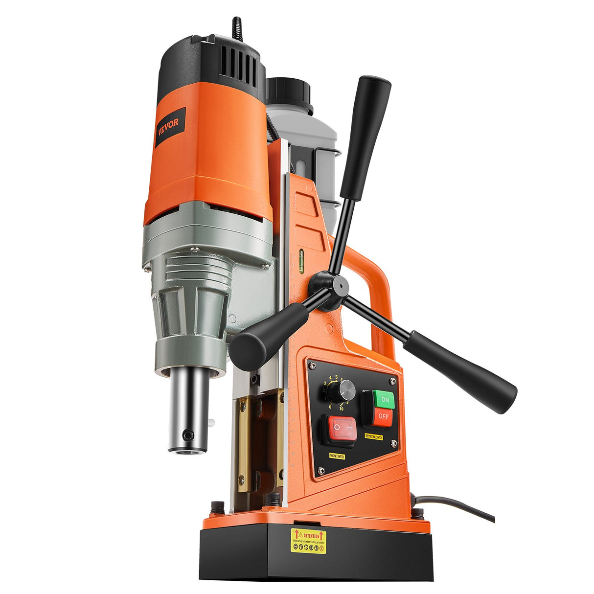 VEVOR Magnetic Drill, 1550W 1.57" Boring Diameter, 2922lbf/13000N Portable Electric Mag Drill Press with Variable Speed, 500 RPM Drilling Machine for any Surface Home Improvement Industry Railway