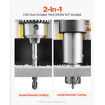 Magnetic Drill, 1400W Motor 2 in Boring Diameter, 2922 lbf Portable Electric Mag Drill Press, 0-750 RPM Variable Speed, Drilling Machine for Metal Surface, Industrial and Home Improvement
