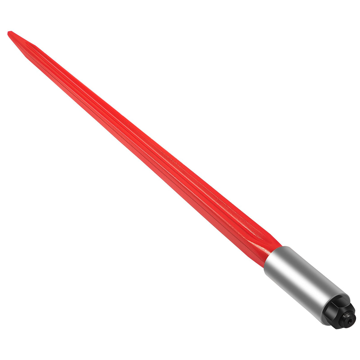 VEVOR Hay Spear 32" Bale Spear 1350 lbs Capacity, Bale Spike Quick Attach Square Hay Bale Spears 1.4" Wide, Red Coated Bale Forks, Bale Hay Spike with