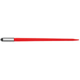 VEVOR Hay Spear 32" Bale Spear 1350 lbs Capacity, Bale Spike Quick Attach Square Hay Bale Spears 1.4" Wide, Red Coated Bale Forks, Bale Hay Spike with