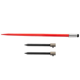 VEVOR Hay Spear 49" Bale Spear 3000 lbs Capacity, Bale Spike Quick Attach Square Hay Bale Spears, Red Coated Bale Forks, Bale Hay Spike with 2