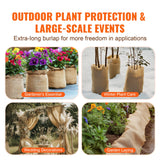 VEVOR Burlap Fabric Roll Burlap Tree Wrap 914 mm x 45.7 m for Crafts & Plants - 45-Degree Angle