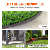 VEVOR Steel Landscape Edging, 5-pack Steel Garden Edging Borders, 39" L x 5" H Strips, Hammer-in Edging Border, Bendable Metal Landscape Edging for