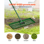 Lawn Leveling Rake, 30"x10" Level Lawn Tool, Heavy-duty Lawn Leveler with 78" Steel Extended Handle, Yard, image 2