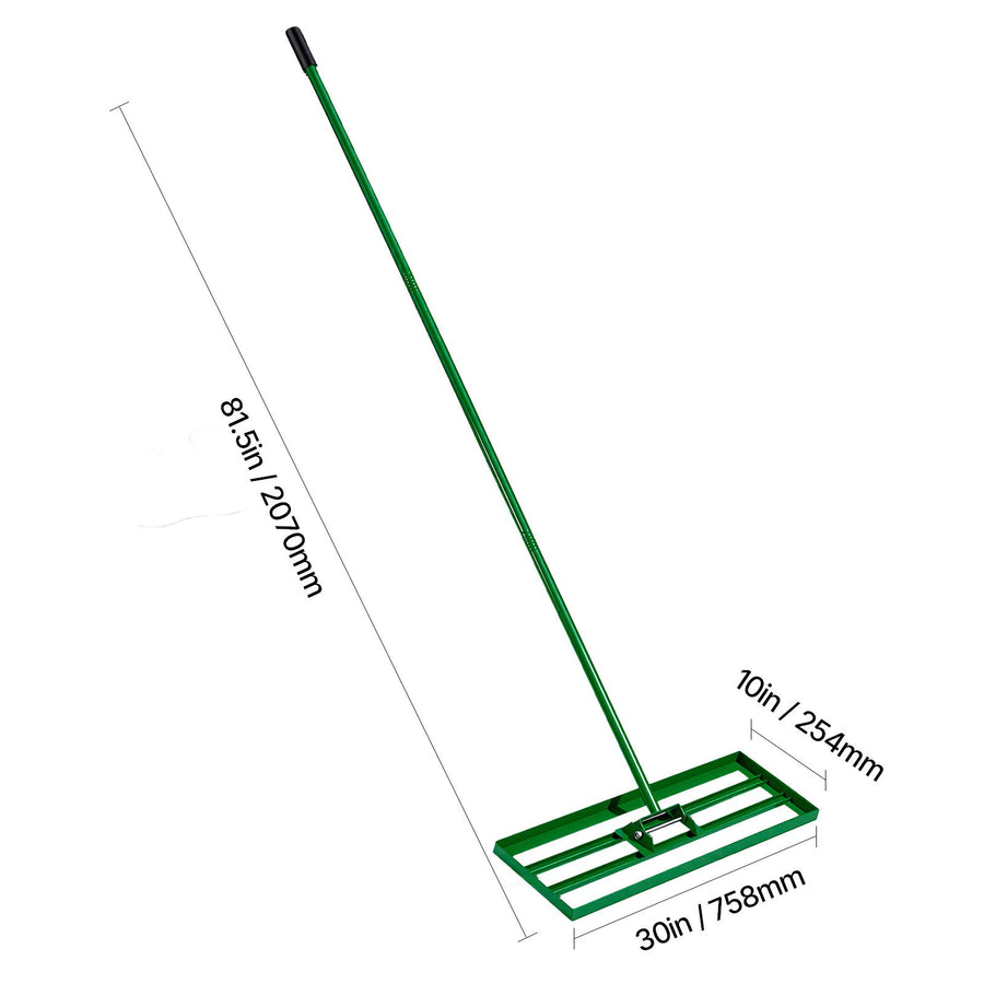 Lawn Leveling Rake, 30"x10" Level Lawn Tool, Heavy-duty Lawn Leveler with 78" Steel Extended Handle, Yard, image 8