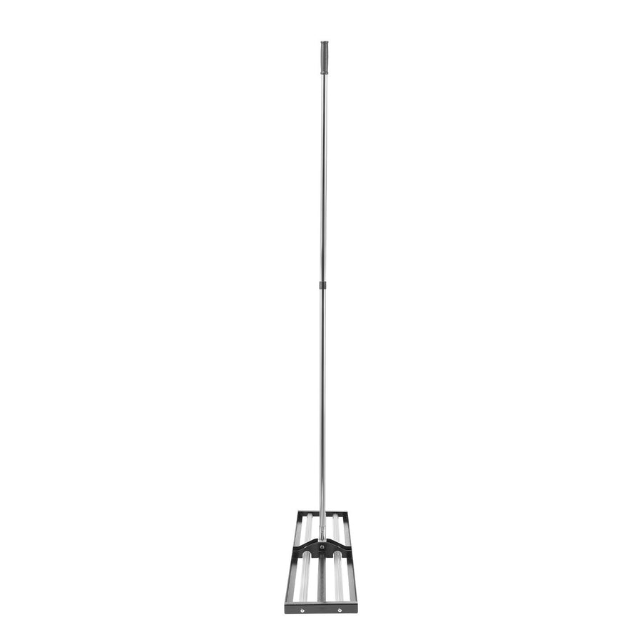 254 x 1219 mm Lawn Leveling Rake with 2130 mm Adjustable Handle for Yard Garden