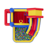 VEVOR Inflatable Bounce House, Outdoor High Quality Playhouse Trampoline, Jumping Bouncer with Blower, Slide, and Storage Bag, Family Backyard Bouncy