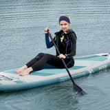 VEVOR Inflatable Stand Up Paddle Board, 3230 x 838 x 152 mm SUP Paddleboard, with Board Accessories, Pump, Paddle, Fin, Phone Bag, Backpack, Ankle