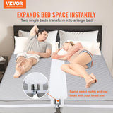 VEVOR Bed Bridge King Bed Converter Kit Metal Buckle and Storage Bag 75