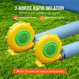 VEVOR Inflatable Paint Booth 23x13.1x9ft Inflatable Spray Booth 750W+480W Blower - Side View