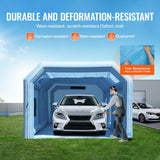 VEVOR Inflatable Paint Booth 27.9x15.7x10.8ft Inflatable Spray Booth 950W+750W - Top-Down View