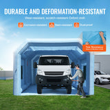 VEVOR Inflatable Paint Booth 29.5x15.7x11.8ft Inflatable Spray Booth 950W+750W - Top-Down View