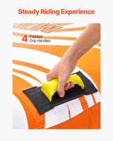 VEVOR Towable Tube for Boating 1-2 Riders Inflatable Boat Tubes and Towables - 45-Degree Angle