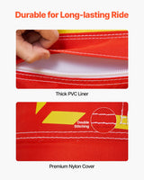 VEVOR Towable Tubes for Boating 1-3 Riders Inflatable Boat Tubes Towables 510lbs - Side View