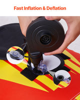 VEVOR Towable Tubes for Boating 1-3 Riders Inflatable Boat Tubes Towables 510lbs - Top-Down View