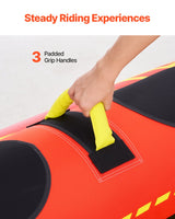VEVOR Towable Tubes for Boating 1-3 Riders Inflatable Boat Tubes Towables 510lbs - 45-Degree Angle