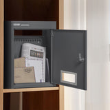 VEVOR Through The Wall Drop Box, Heavy Duty Steel Through the Wall Mailbox with 2.8-7.9