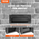 VEVOR Through The Wall Drop Box, Heavy Duty Steel Through the Wall Mailbox with 2.8-7.9