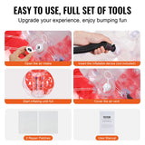 VEVOR Inflatable Bumper Ball 1-Pack, 5FT/1.5M Body Sumo Zorb Balls for Teen & Adult, 0.8mm Thick PVC Human Hamster Bubble Balls for Outdoor Team Gaming Play, Bumper Bopper Toys for Garden, Yard, Park - 45-Degree Angle