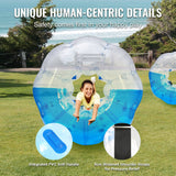 VEVOR Inflatable Bumper Ball 1-Pack, 5FT/1.5M Body Sumo Zorb Balls for Teen & Adult, 0.8mm Thick PVC Human Hamster Bubble Balls for Outdoor Team - Top-Down View