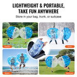 VEVOR Inflatable Bumper Ball 1-Pack, 5FT/1.5M Body Sumo Zorb Balls for Teen & Adult, 0.8mm Thick PVC Human Hamster Bubble Balls for Outdoor Team - Rear View