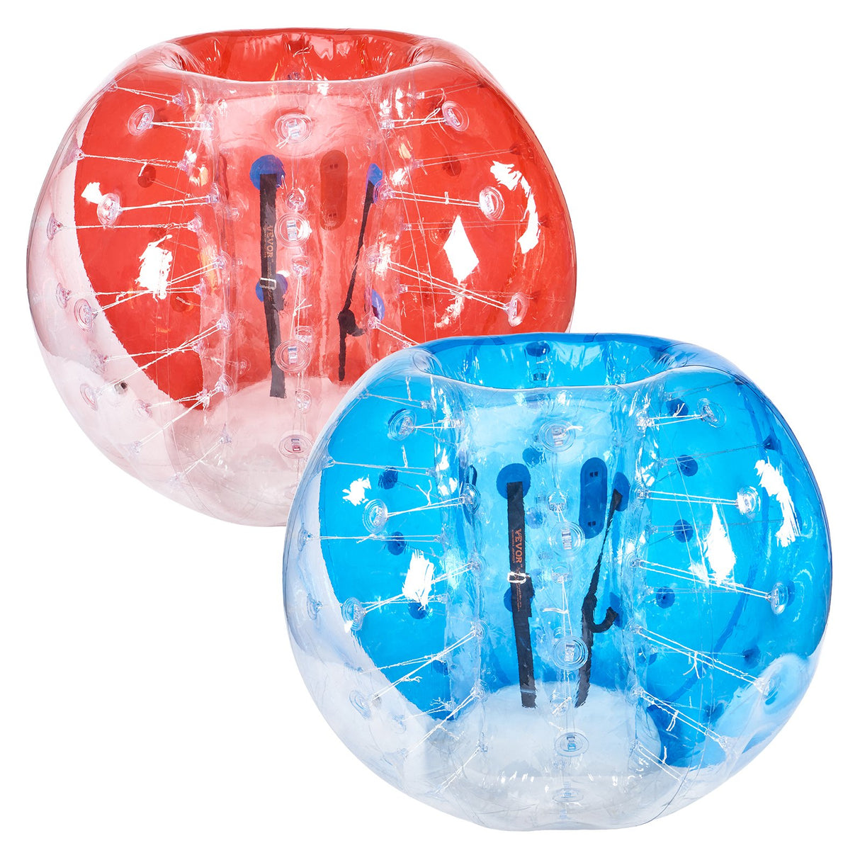 VEVOR Inflatable Bumper Balls 2-Pack, 5FT/1.5M Body Sumo Zorb Balls for Teen & Adult, 0.8mm Thick PVC Human Hamster Bubble Balls for Outdoor Team