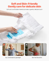 VEVOR Adult Briefs with Adhesive Tabs Incontinence Briefs for Men Women L Size - 45-Degree Angle