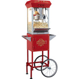 Popcorn Popper Machine with Cart Popcorn Maker 850W 8 Oz 48 Cups Red - Extra Image