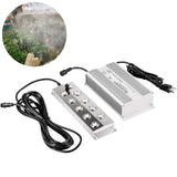 VEVOR Mist Maker 10 Head Ultrasonic Mist Fogger with Waterproof Power Supply Ultrasonic Fogger Humidifier Stainless Steel Pond Mister Fogger 5kg/h
