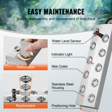 VEVOR 10 Head Ultrasonic Mist Maker 7000mL/H Ultrasonic Fogger IP67 Waterproof - 45-Degree Angle