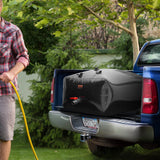 VEVOR Portable Water Storage Bladder 264 Gal PVC Collapsible Water Tank Black - Low Angle