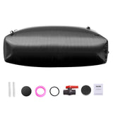 VEVOR Portable Water Storage Bladder 264 Gal PVC Collapsible Water Tank Black