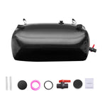 Portable Water Storage Bladder 29.9 Gal PVC Collapsible Water Tank Black