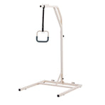 Trapeze Bar for Bed Mobility, Height-Adjustable Free Standing Trapeze Bar with 2 Wheels, 300LBS Capacity Bed